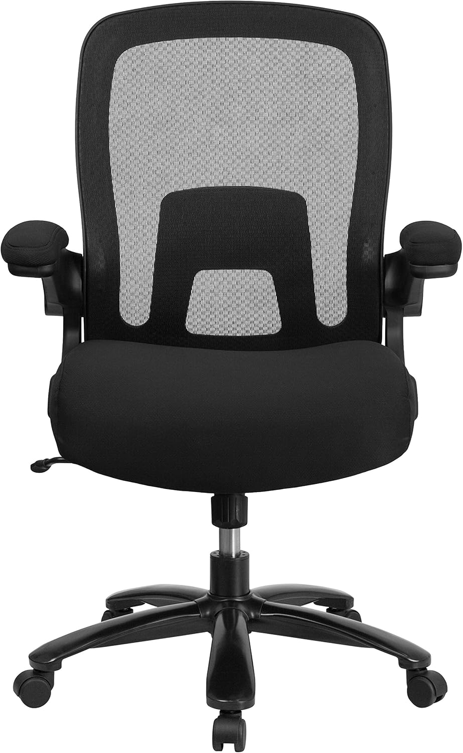 Flash Furniture Grote en hoge bureaustoel | Zwarte Mesh Executive Draaibare Bureaustoel met Lumbale en Rugsteun en Wielen