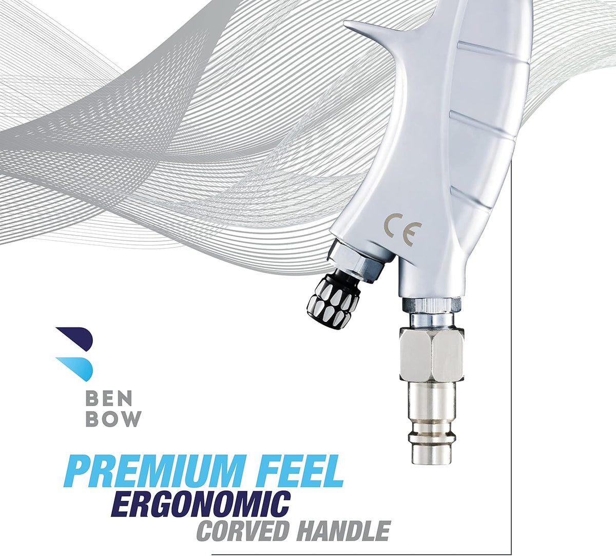 BenBow Verfpistool in koffer 1,4 + 1,8 mm, 2 sproeiers, PK60 HVLP professionele kwaliteit spuitfles met emmer 600 ml, zwaartekrachtpistool, oplosmiddelverf, basis en primer