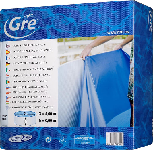 Gre FPR354 Zwembad Liner Accessoires, Blauw, 350 x 350 x 90 cm