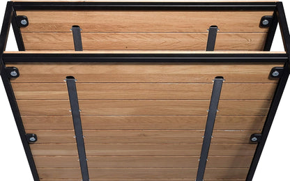 HomeTrends4You Mika 2 salontafel, hout, bruin, lengte 90 cm, breedte 60 cm, hoogte 45 cm