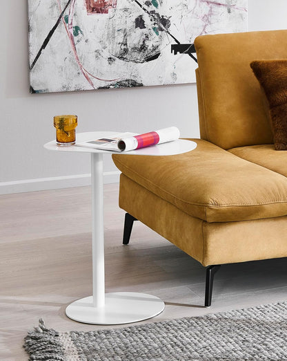 HAKU Bijzettafel wit, metaal - Maat: B 53 cm x H 60 cm x D 38 cm, Stijl: Modern