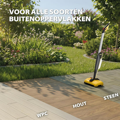 WAGNER multifunctionele terrasreiniger Levaro Powerbrush 18V (batterij en lader zijn niet bij de levering inbegrepen) - voor ongecompliceerde onderhoudsreiniging van buitenruimtes