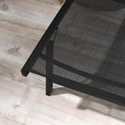 Ligstoel - Tuinligstoel - Set van 2 - Ligbed - met Wielen - Verstelbaar Rugleuning - Weerbestendig - voor Tuin - Zwembad - Strand - Aluminium - Textiel - 66 x 165 x 102 cm - Zwart