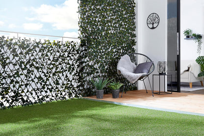 Bayberry decoratieve weerbestendige inkijkbescherming voor tuin en balkon - in grootte verstelbaar en geluidsisolerend 100 x 200 cm