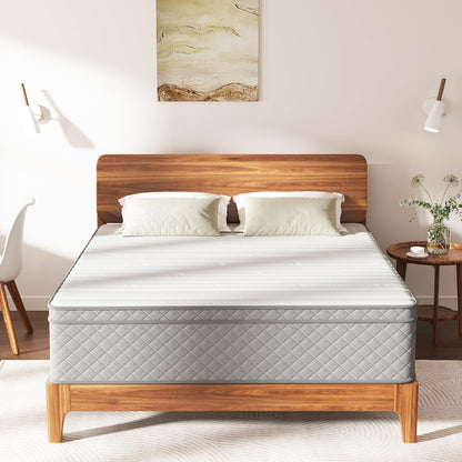 Matras 140 x 200, hoogte 30 cm, Oeko-Tex gecertificeerd, hardheid H3 en H4, 7-zones pocketveringmatras met comfortschuim, stof met zacht, duurzaam en huidvriendelijk, 140 x 200 x 30 cm