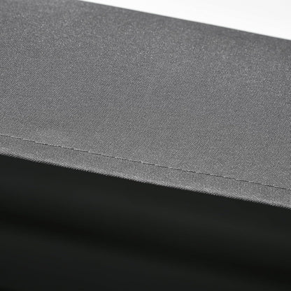 Tuinschommel 2-Persoons – Schommelbank – Tuinbank – Buitenbank – Zitschommel – Verstelbare Zonneluifel – Gepoedercoat Stalen Frame – Comfortabele Dikke Kussens – Donkergrijs