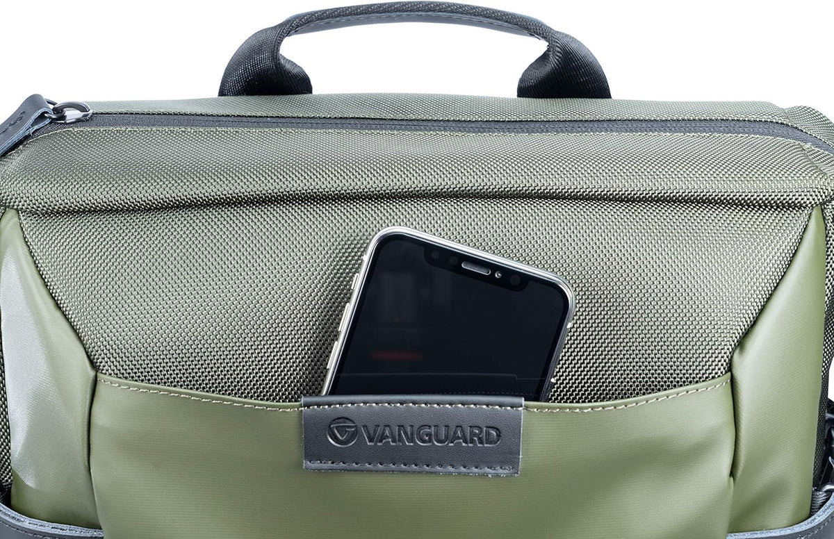 Vanguard VEO SELECT45M GR Rugzak/Schoudertas voor DSLR Camera, Video Gear of Drone, Groen