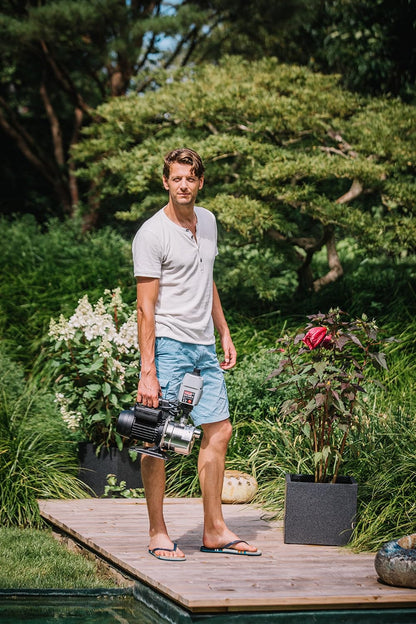 Hydrofoorpomp – Drukpomp – Waterpomp – Tuinpomp – Dompelpomp – 900 Watt Motor – Roestvrijstalen Behuizing met Droogloopbeveiliging