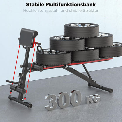 Multifunctionele opvouwbare halterbank
