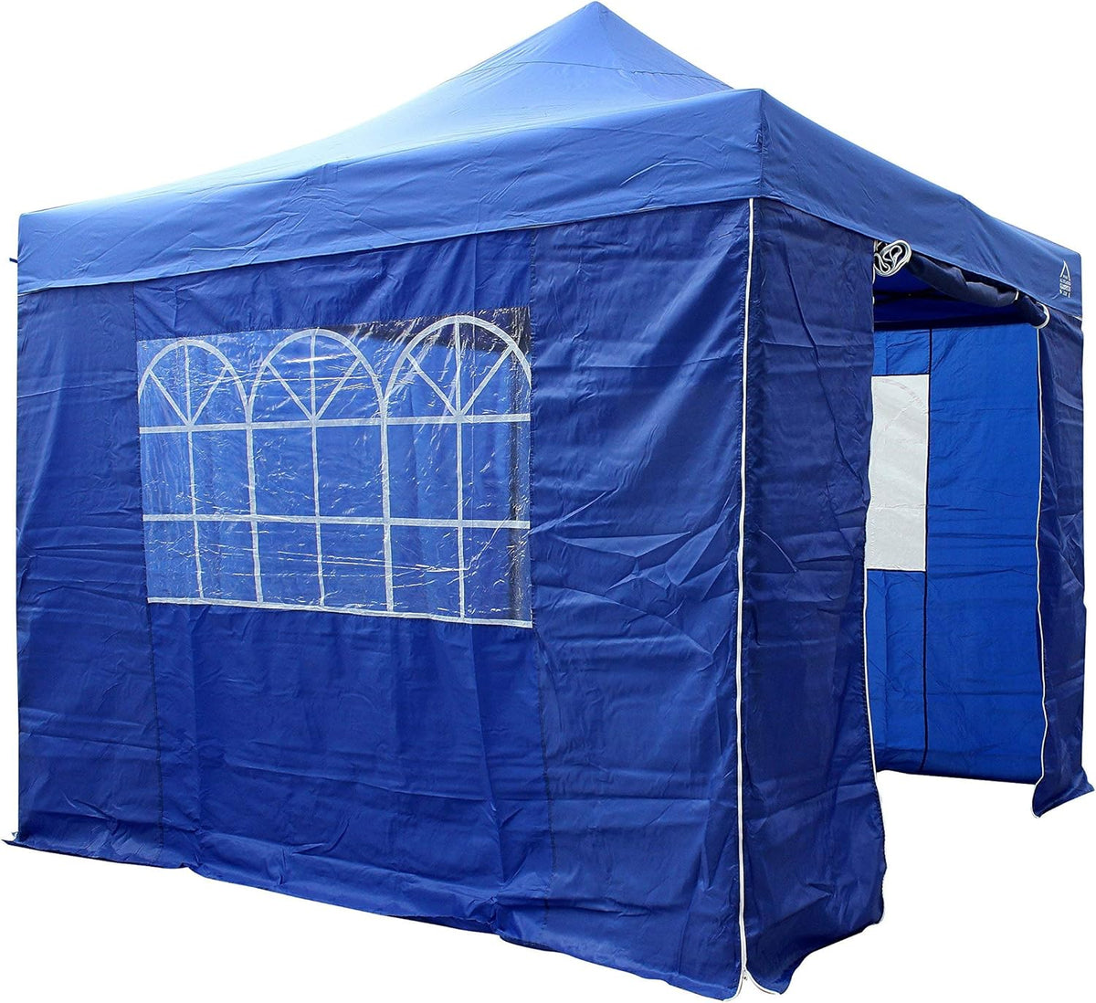 AllSeasonsGazebos 3M x 3M Waterdichte Gazebo Party Tent met Roestvrij Frame en Wiel Draagtas 3m x 3m Royal Blauw