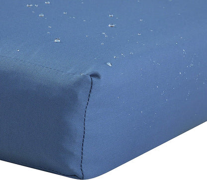 Classic Accessories Ravenna Water-Resistant 72 x 21 x 3 Inch Patio Chaise Lounge Cushion, Empire Blue, Outdoor Seat Cushion