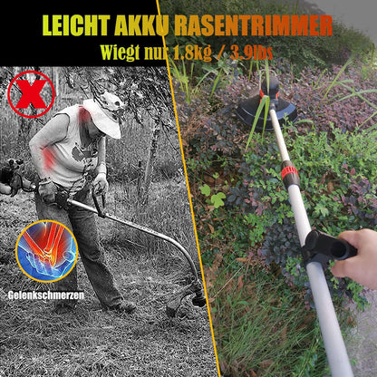 Grastrimmer – Bosmaaier – Snoerloze Trimmer – Accu Trimmer – Onkruidborstel – 4-in-1 Multitool – Borstelloze Motor – 2x 4.0Ah Accu – Telescopisch – 30 cm Maaibreedte