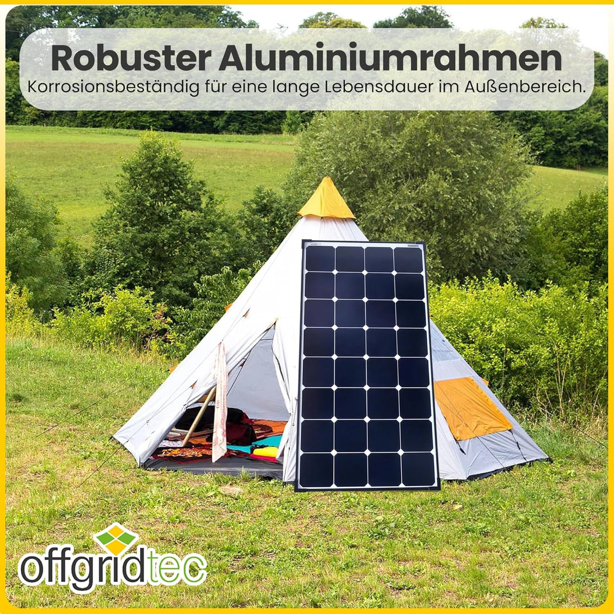 Offgridtec© SPR-Ultra 120W 12V hoog vermogen zonnepaneel (Back-Contact, zwart-frame)