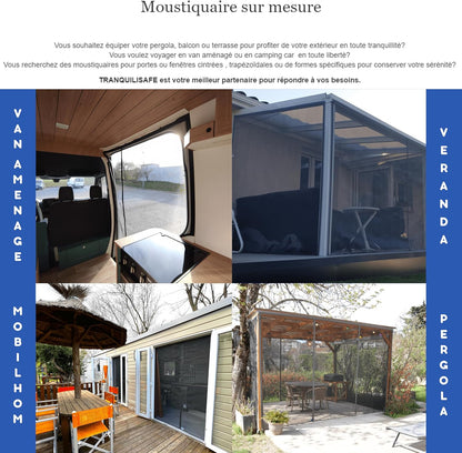 TRANQUILISAFE Magnetisch vliegengaas voor bessen, magnetisch vliegengaas met 2 openingen, muggennet voor veranda en grote raamdeur, muggenbescherming (L 200 cm - H 216/224 cm)
