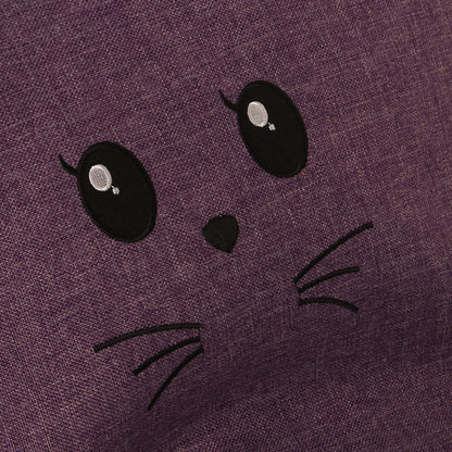 Zitzak in kattenvorm, polyester, 43 x 50 x 52 cm, violet
