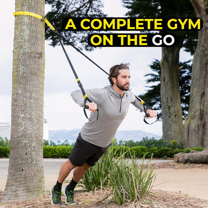 TRX GO Suspension Trainer - Slingtrainer voor de professional die vaak reist of voor elk fitnesstraject - TRX Training Club-app - Grijs