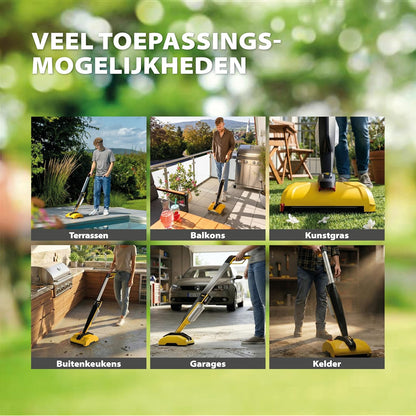 WAGNER multifunctionele terrasreiniger Levaro Powerbrush 18V (batterij en lader zijn niet bij de levering inbegrepen) - voor ongecompliceerde onderhoudsreiniging van buitenruimtes