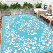 Buiten Vloerkleed - Buitenkleden - Buitentapijt - Opvouwbaar - UV-bestendig - Waterdicht - Omkeerbaar - Buitenmatten - voor Buiten - Balkon - Strand - Picknick -Terras - Rechthoekig - 240 x 300 cm - Grijs