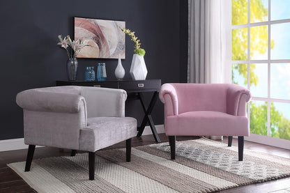 Velvet Fauteuil – Armstoel – Zitstoel – Lounge Stoel – Velours Stoel – Fluweelzachte Bekleding – Massief Houten Wengé Poten