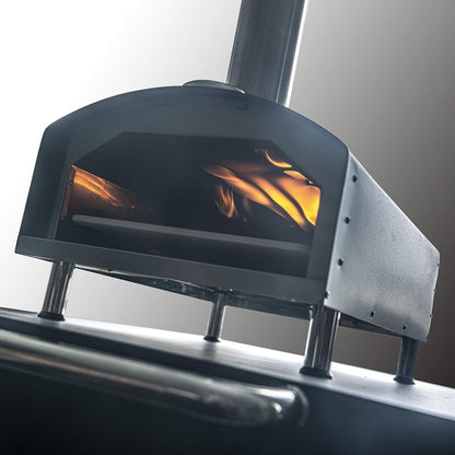 ACTIVA Pellet Pizzasoven, pelletkachel, grill, grilloven voor het bakken van pizza, houtskool pizzagrill