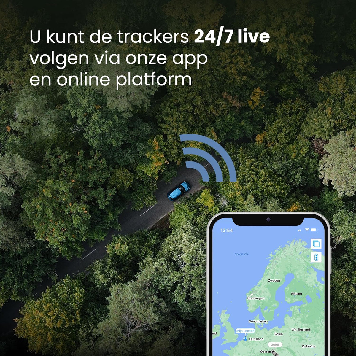 400 GPS-tracker | Ingebouwde tracker | Levenslang gratis tracking | Tracker voor auto | Peilzender | Werkt zonder abonnement