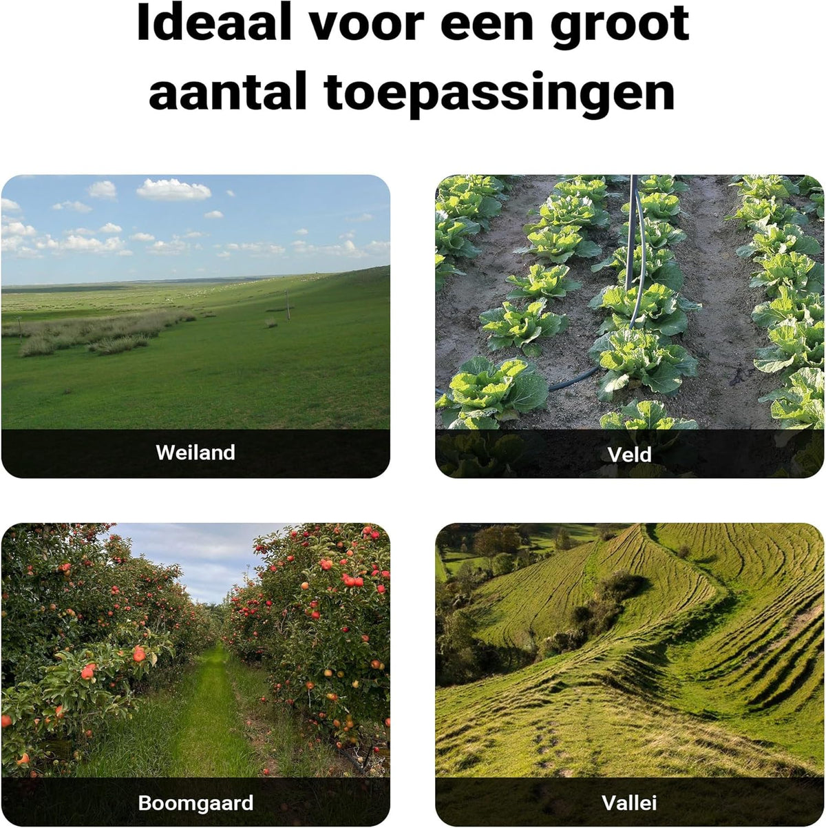 Wiltec elektrische tuinfrees 1500 W, grondfrees met 400 toeren per minuut, grondfreesmachine met 220 mm werkdiepte, bodemfrees voor tuinwerkzaameden, freesmachine voor tuin en grond, cultivator
