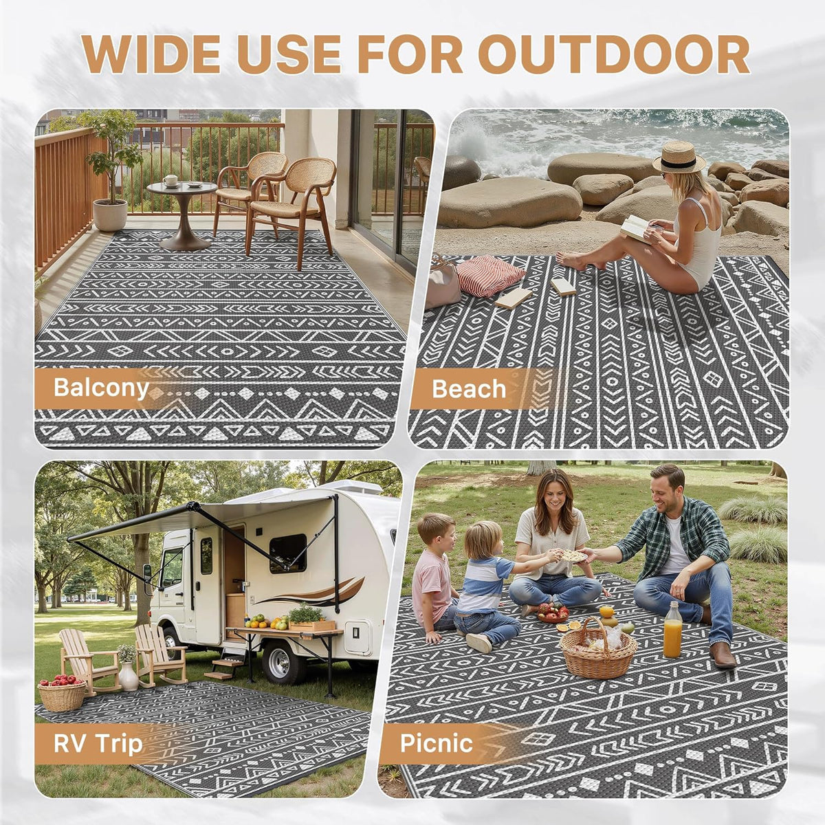 Genlmo outdoor tapijt, weerbestendig