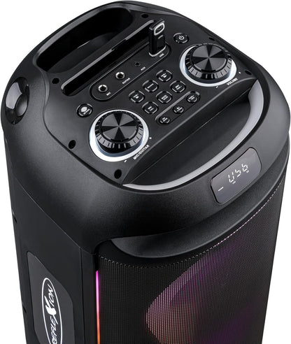 Mobiele Party Speaker Met Microfoon – Bluetooth Speaker – Karaoke Speaker – DJ Speaker – Muziekbox – 500 W – 10 Uur Batterijduur