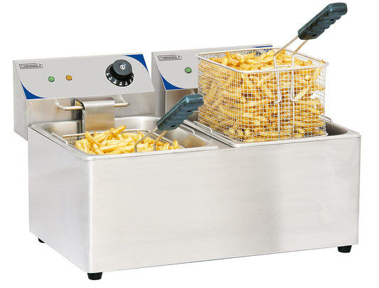 Casselin CFE82 - Elektrische friteuse 2 x 8 liter