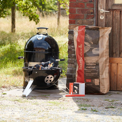 Barbecook rookoven Oskar M uit email zwart 44cm 54x61x112cm