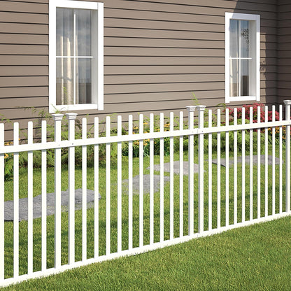 Zippity Outdoor Products ZP19057 Burbank No Dig Vinyl Fence 44" B x 41" H, Wit