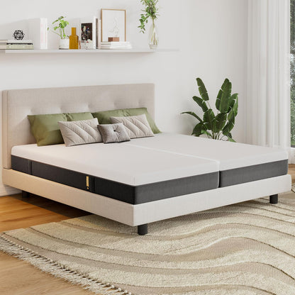 EGO HOME Matras 140 x 200 cm 18 cm hoog H3 koudschuimmatras met 3-laags koudschuim en aan beide zijden te gebruiken, drukontlastend, puntelastisch, ademend, rugvriendelijk, Öko-Tex gecertificeerd
