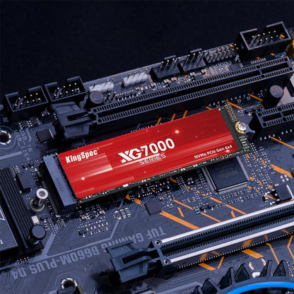 KingSpec NVMe SSD 4TB M.2 2280 interne SSD PCIe 4.0 Gen4x4, 7200 MB/s lezen, 6600 MB/s schrijven, interne Solid State Drive compatibiliteit met Gaming Console/Desktop/Gaming Laptop