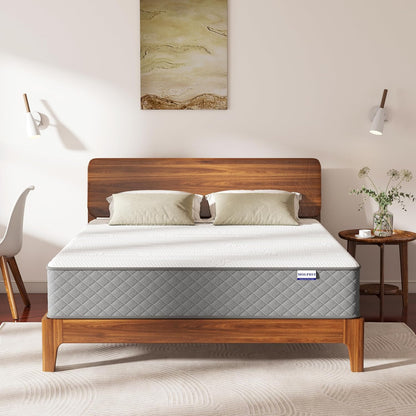 Small Double Matras Hybride Pocket Spring Memory Foam matras Duurzaam en Huidvriendelijk Individueel Verpakt Spoel Matras Klein Dubbel Bed Medium Stevig 120 x 200 x 25 cm