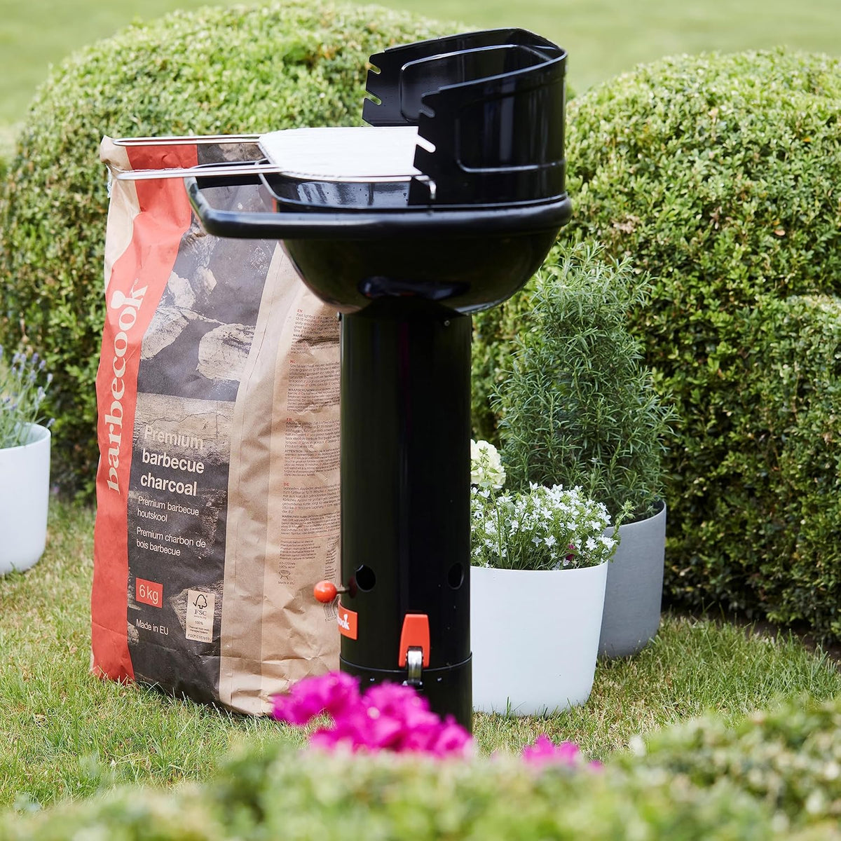 Barbecook Loewy 55 houtskoolbarbecue uit email zwart Ø 56 cm x 34 cm - QUORE