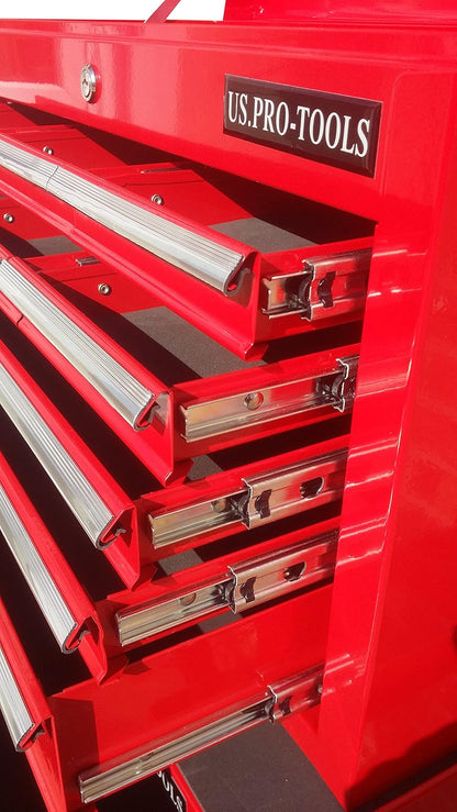 Gereedschapskist – Gereedschapskoffer – Toolbox – Opbergkist – Werkplaatskist – 9 Laden Met Kogellagers – Stevig Stalen Ontwerp