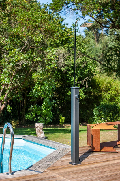 Gre SSAL18 Aluminium tuin zonnedouche met 18 l tank, bestaande uit twee delen