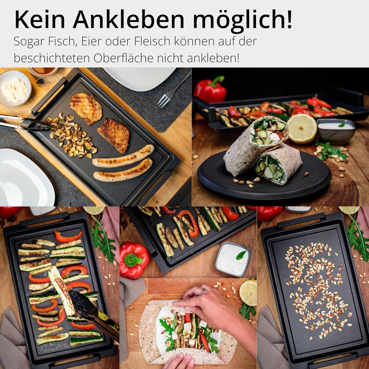 Favoriete pan - teppanyaki met zijgrepen 41 x 24 cm voor alle warmtebronnen en oven