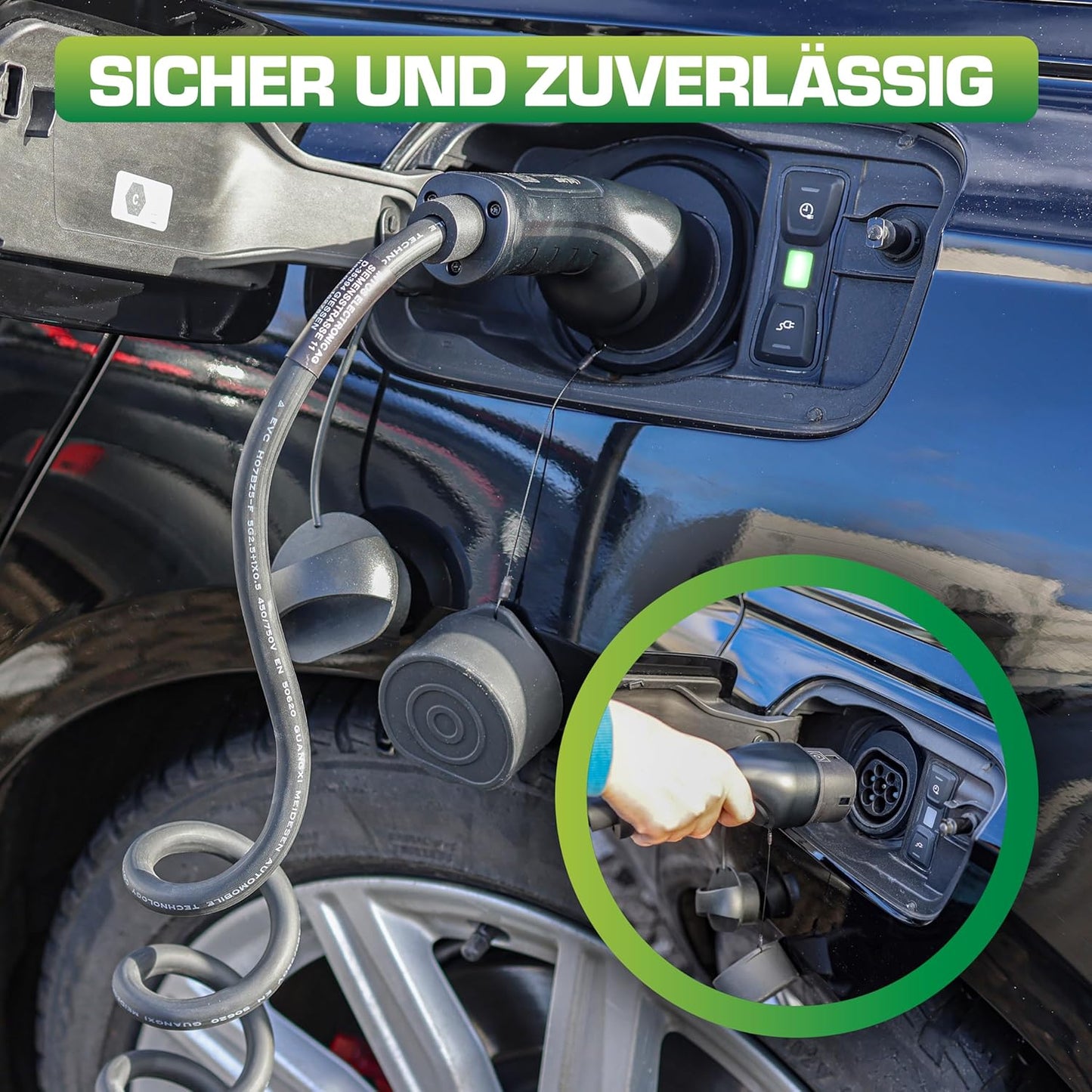 InLine? EV Spiral-Autoladekabel 11kW Typ2, 3-phasig, 5m (16275S)