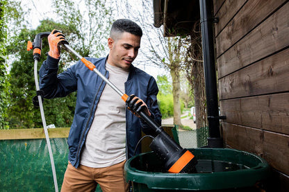 Accu Dompel-/Regentonpomp – Dompelpomp – Regenwatertomp – Batterij Dompelpomp – Waterpomp Tuin – 20V Lithium-Ion Accu – Max 2000L/u Debiet