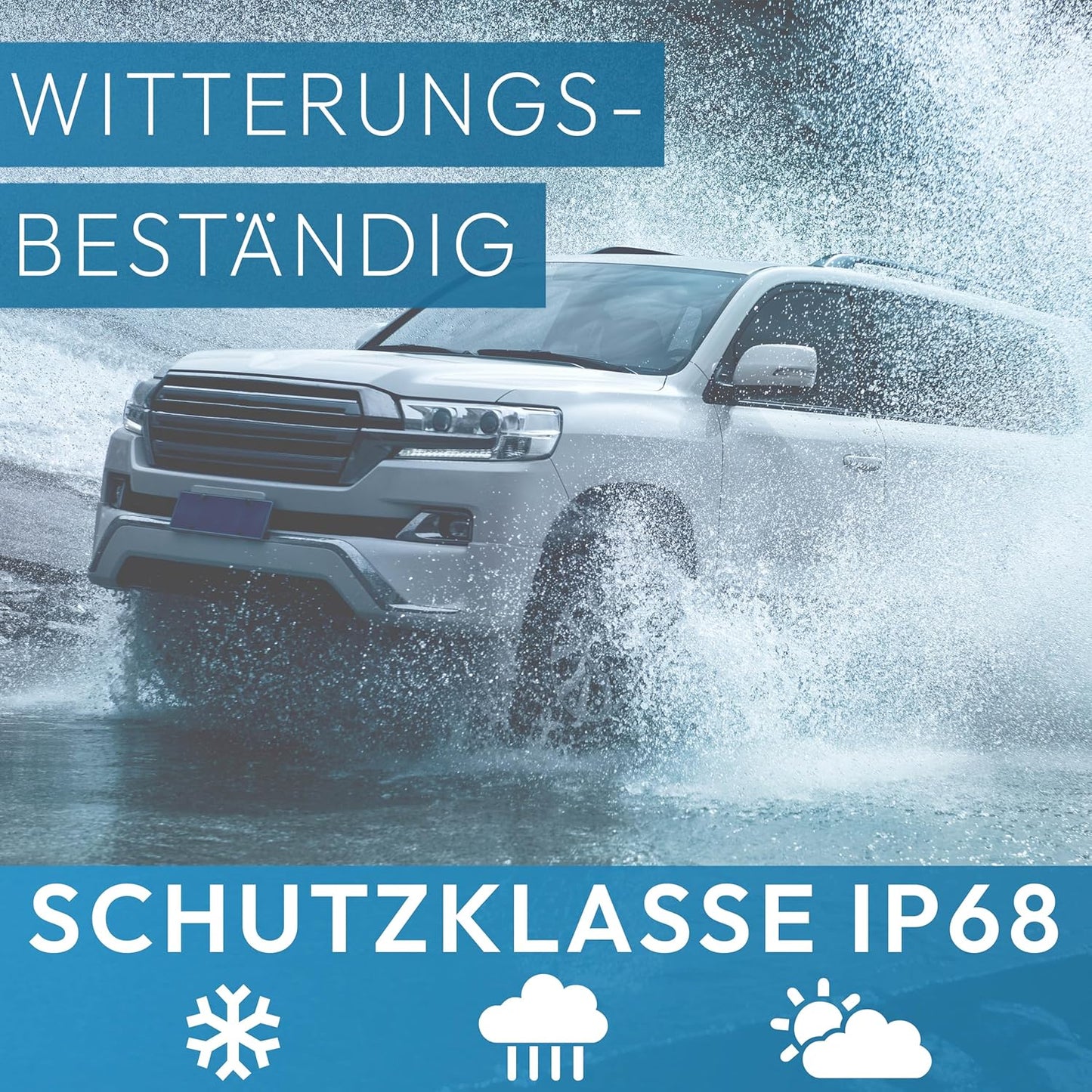 VSG 24 23132 Transporter achteruitrijcamera, Heavy Duty, camera incl. adapterkabel, 600TV resolutie, nachtzicht, 120° hoek, 12 V, IP67 - wit