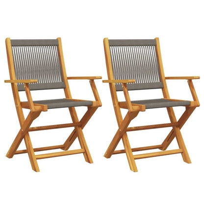 Inklapbare Tuinstoel – Buitenstoel – Campingstoel – Vissersstoel – Picknickstoel – Massief Acaciahout – Lichtgewicht Polypropyleen Frame