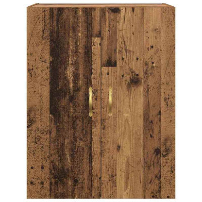 Wandkast – Muurkast – Opbergkast – Hangkast – Houten Kast – Bruin – Duurzaam Hardhout – 69,5 x 34 x 90 cm