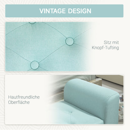 Opbergbank – Opbergbankje – Zitbank Met Opbergruimte – Halbank – Opbergkist – Rubbenhout Frame – Linnen Look Bekleding – 116x44x58 cm – Draagvermogen 130 kg