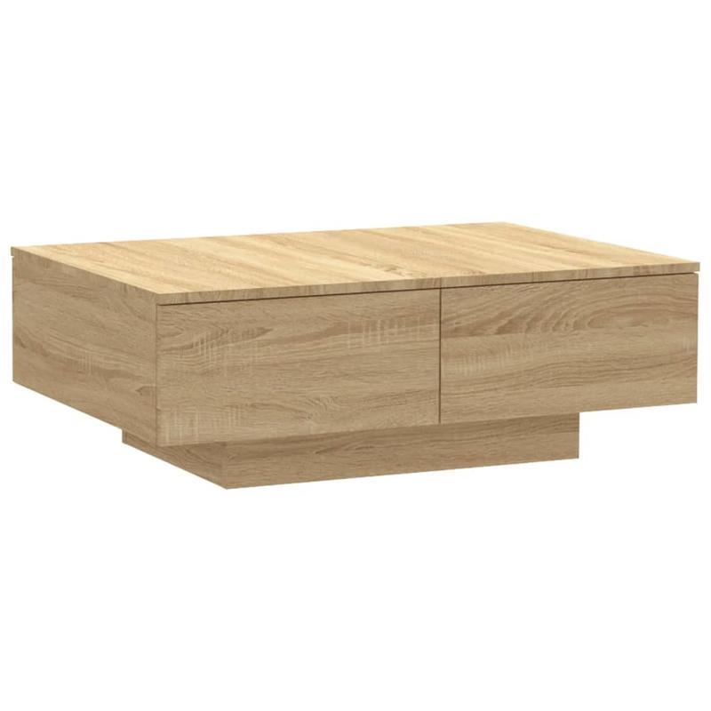 Salontafel – Bijzettafel – Woonkamer Tafel – Ontvangsttafel – Houten Tafel – Stevig En Duurzaam – 90x60x31 cm – Sonoma Eikenkleur
