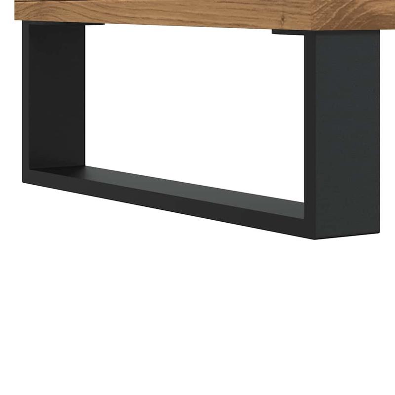 Tv-meubel – Tv-kast – Tv-tafel – Tv-meubelen – Tv-dressoir – Eikenhout – 150x30x44,5 cm – 3 Lades & 3 Legplanken