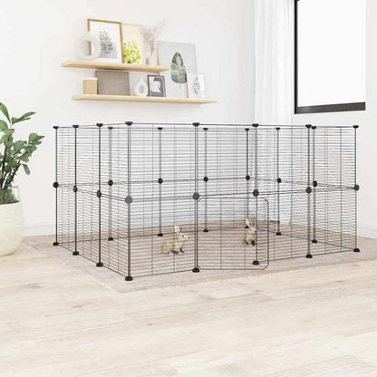 Kooi – Dierenkooi – Knaagdierkooi – Konijnenkooi – Hamsterkooi – Hoge Kwaliteit Staal – Compact 35x35 cm – 28 Panelen