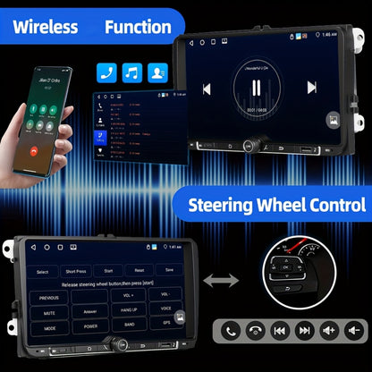 Multimediaplayer Auto – Autoradio – Navigatiesysteem – Carplay Speler – Multimedia Systeem – 9 Inch IPS Touchscreen – Draadloze CarPlay & AHD Achteruitrijcamera