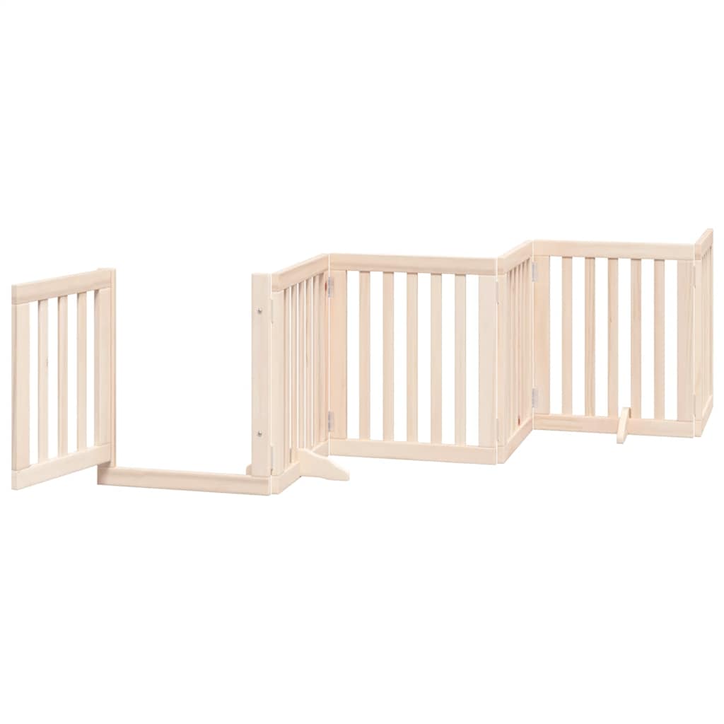 Hondenhek – Hondenhekje – Traphekje – Dierenhek – Veiligheidshek – Duurzaam Populierenhout – Inklapbaar met Deur en Slot – 50x60x2 cm - Natuuralijk Hout