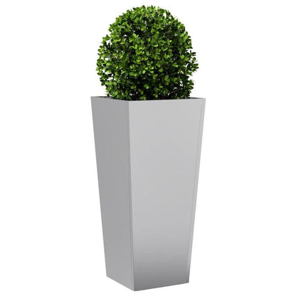 Bloemenrek – Plantenrek – Bloemenstandaard – Plantentafel – Plantenhouder – Gegalvaniseerd Staal – Weerbestendig – Set Van 2 – 35x35x75 cm
